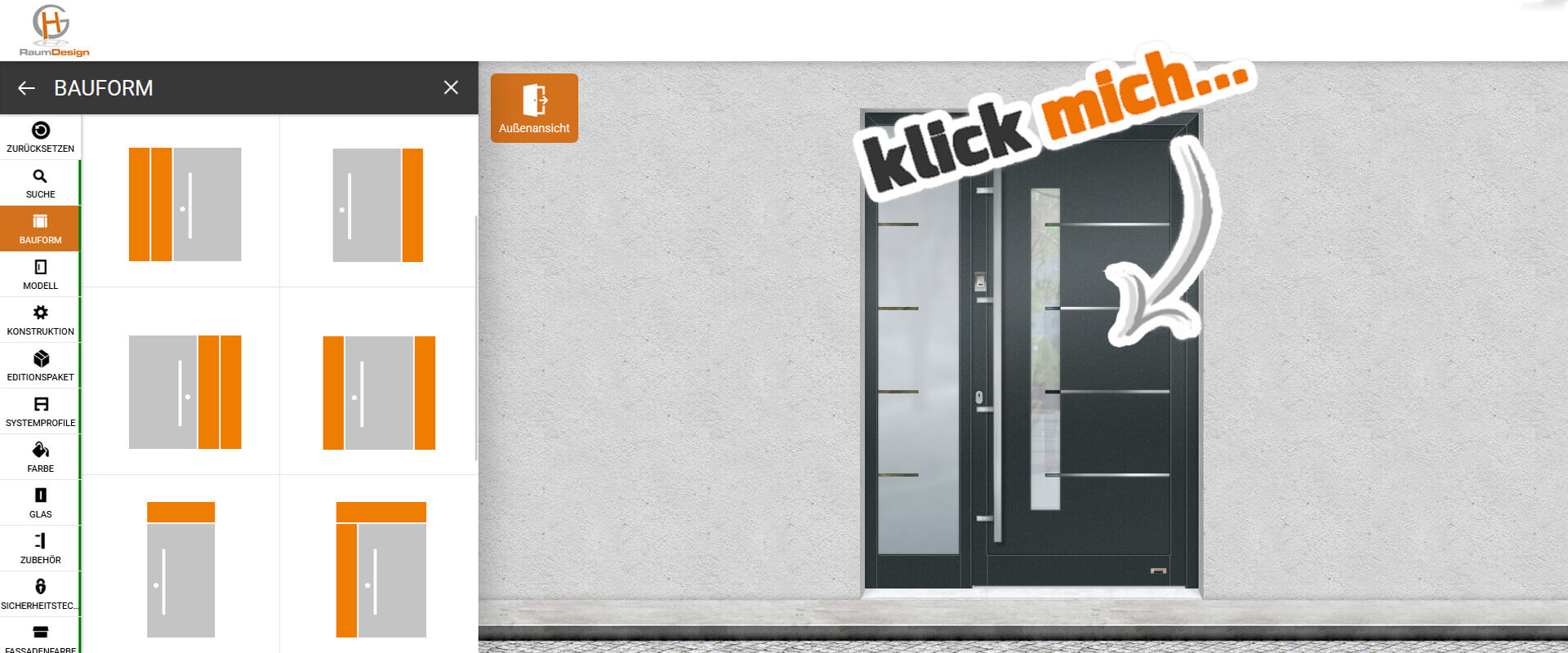 Mit wenigen Klicks zu Ihrer neuen Haustür mit unserem Haustürkonfigurator