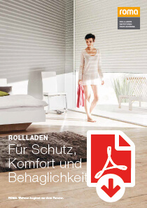 Broschüre zu den Rollladen von Roma zum Download