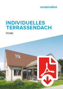 Broschüre zum Terrassendach Prime von Sunparadise zum Download