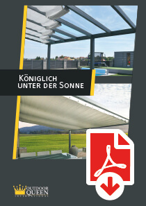 Katalog zu hochwertigen Seilspannmarkisen von Outdoor Queen zum Download