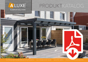 Katalog zum Thema Markisen und Glasschiebeelemente von Aluxe zum Download