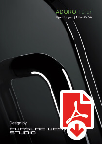 Broschüre der Haustüren Porsche Design Studio von Adoro zum Download