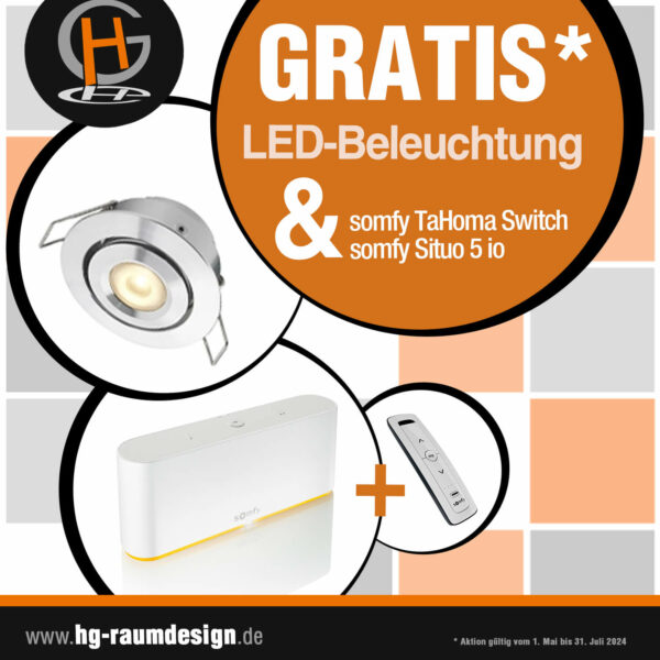 GRATIS LED-Beleuchtung inkl. somfy Smart-Home